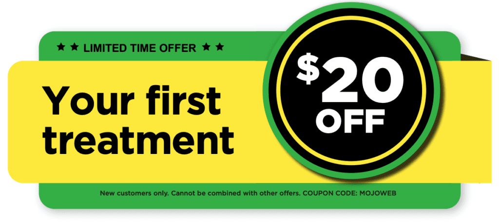 MOJO $20 off first treatment coupon for new customers
